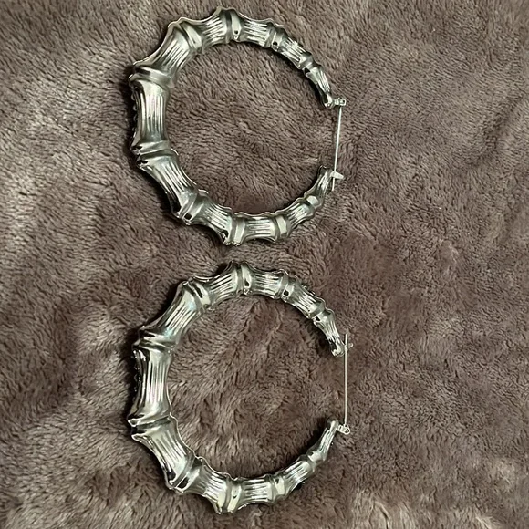 Silver Hoops - Picture 4 of 4